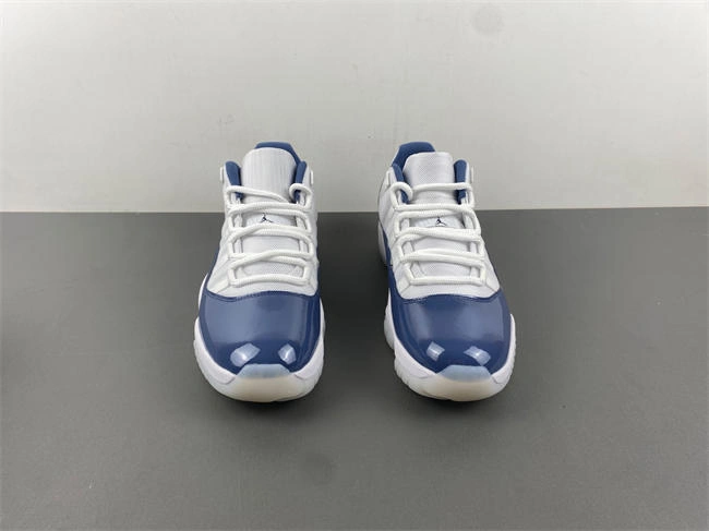 Sporty Air Jordan 11  White navy blue FV5104- 4090