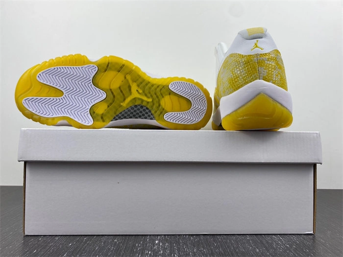 Attractive Jordan 11 Retro Low Yellow Snakeskin AH7860- 4097