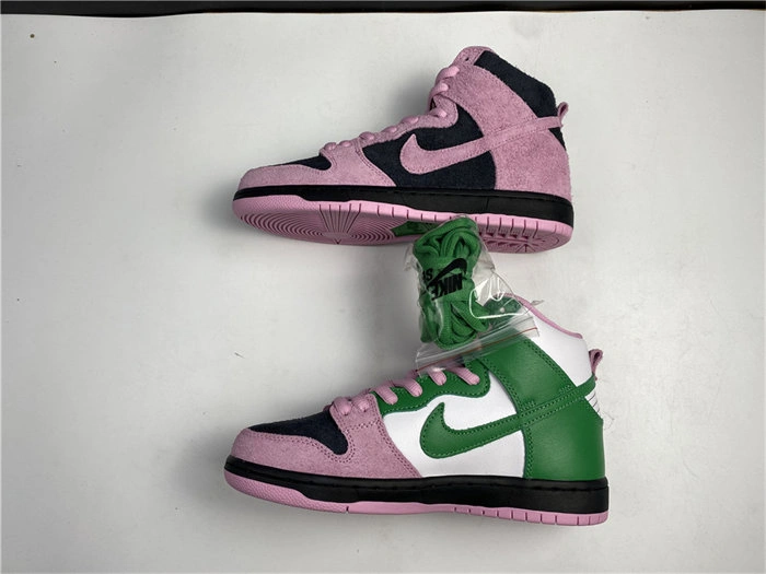 Vibrant Nike SB Dunk High Invert Celtics CU7349- 4888