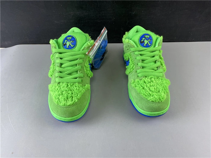 Breathable Nike SB Dunk Low Grateful Dead Bears Green CJ5378- 4899